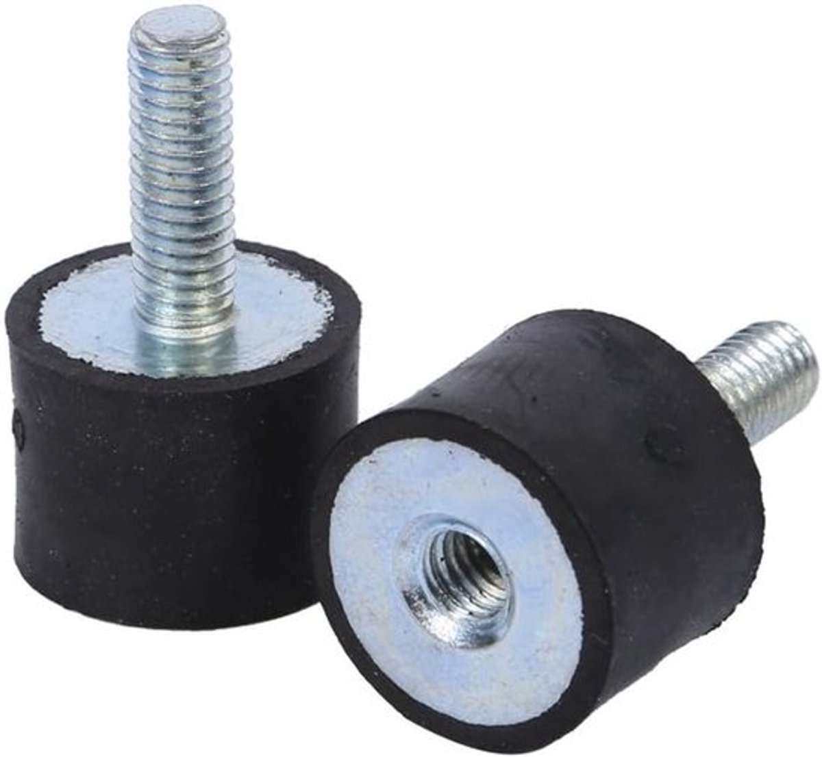 Vibratiedempers en rubberen schokdempers voor luchtcompressoren, dieselmotoren en waterpompen - Set van 4 stuks, M6 x 18, ideaal voor voertuigen en boten