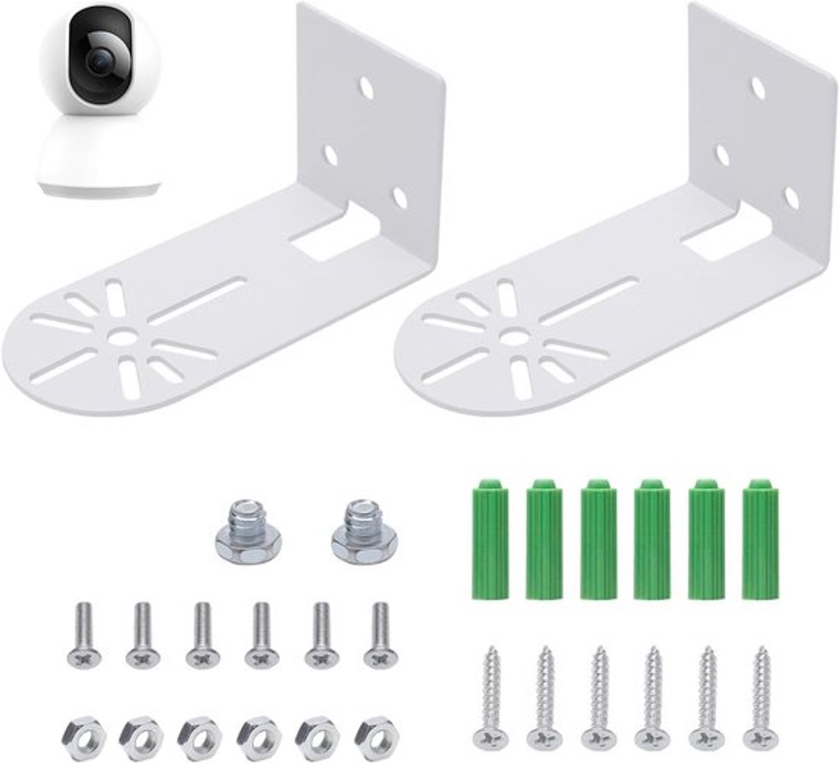 2 Stuks Camera Wand- en Plafondbevestiging voor Beveiligingscamera's - Compatibel met Eufy en Blink - Stevige Montagebeugel en Accessoires