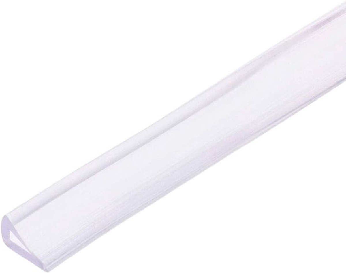 Transparante PVC U-Profiel Randbeschermer, Geschikt voor 1-3mm Randen, 1m Lengte, 0.39 Inch Hoogte, Ideaal voor Meubels en Glasbewerking