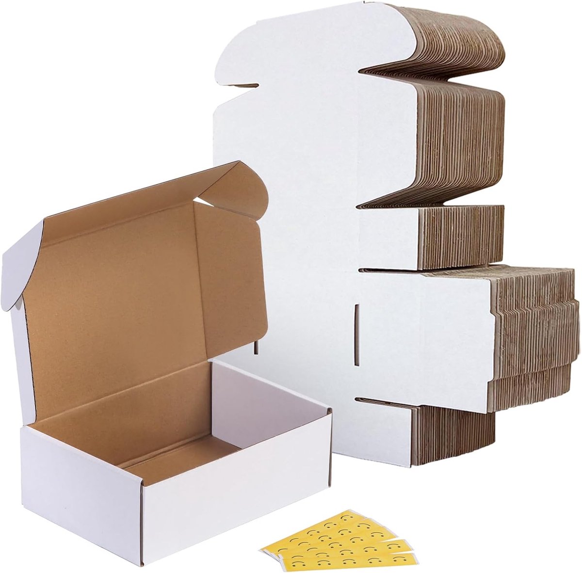 Verzenddozen 25 stuks - 22,9 x 15,2 x 7,5 cm - gerecycled karton - ideaal voor speelgoed en cadeaus - ShopVlot