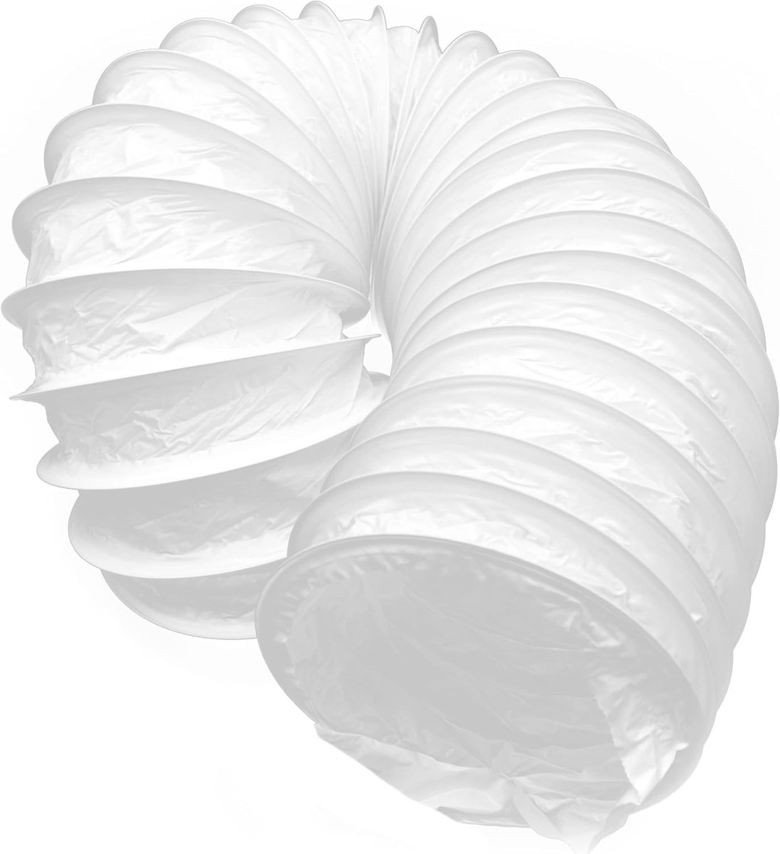 Ventilatiebuis 125mm - Flexibele PVC afvoerslang - Extensie tot 1 meter - Ideaal voor airconditioning - SnelShoppen