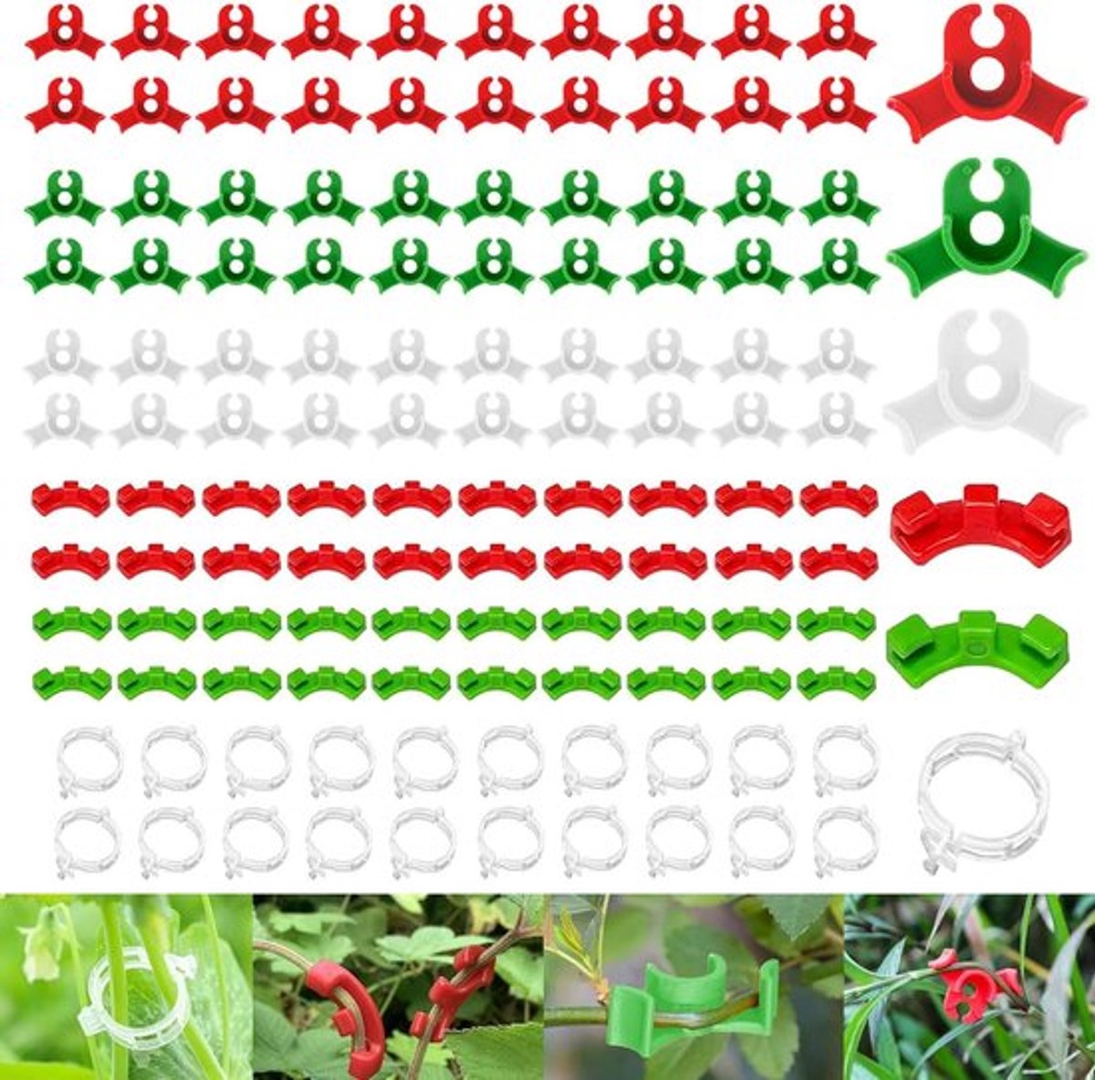 120 Stuks Plant Training Clips voor Lage Stress Training, Buitengewone Groei, Flexibele Plantbeugels voor Richtingverandering van Planten