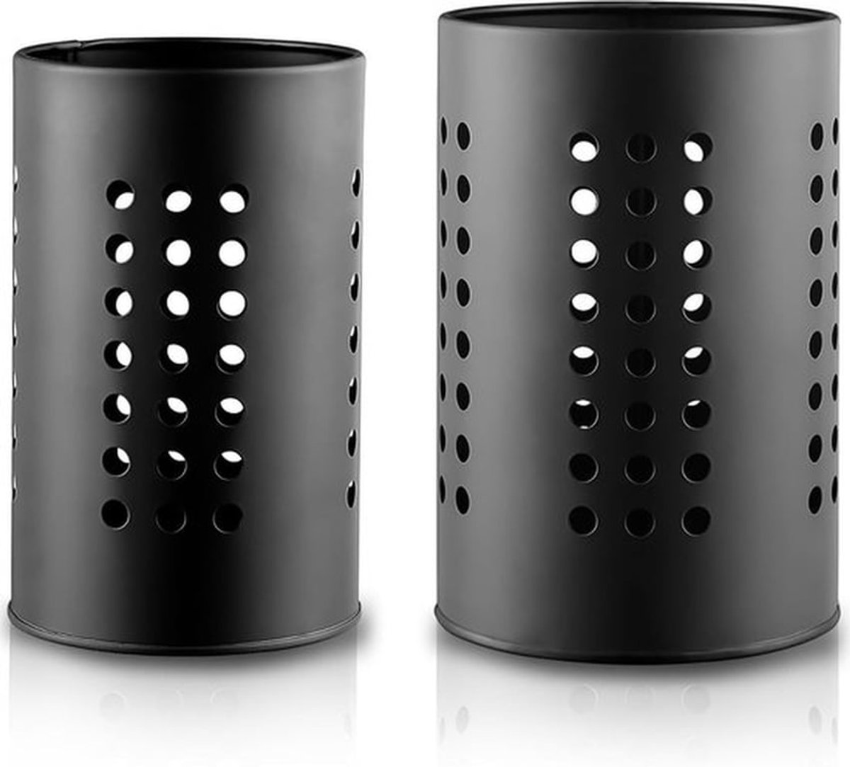 Keukenorganizer voor de gootsteen - 2-pack RVS zwarte keukengerei houder, stijlvol en functioneel, ideaal voor nieuwe huizen en appartementen
