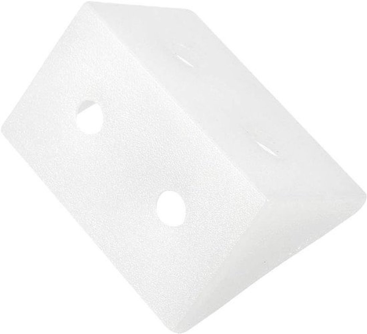 100 Stuks Plastic Hoekbeugels voor Meubels, 90 Graden Hoekbeugels met 4 Gaten voor Versterking van Kasten en Lades, Afmetingen 33 x 19 x 19 mm