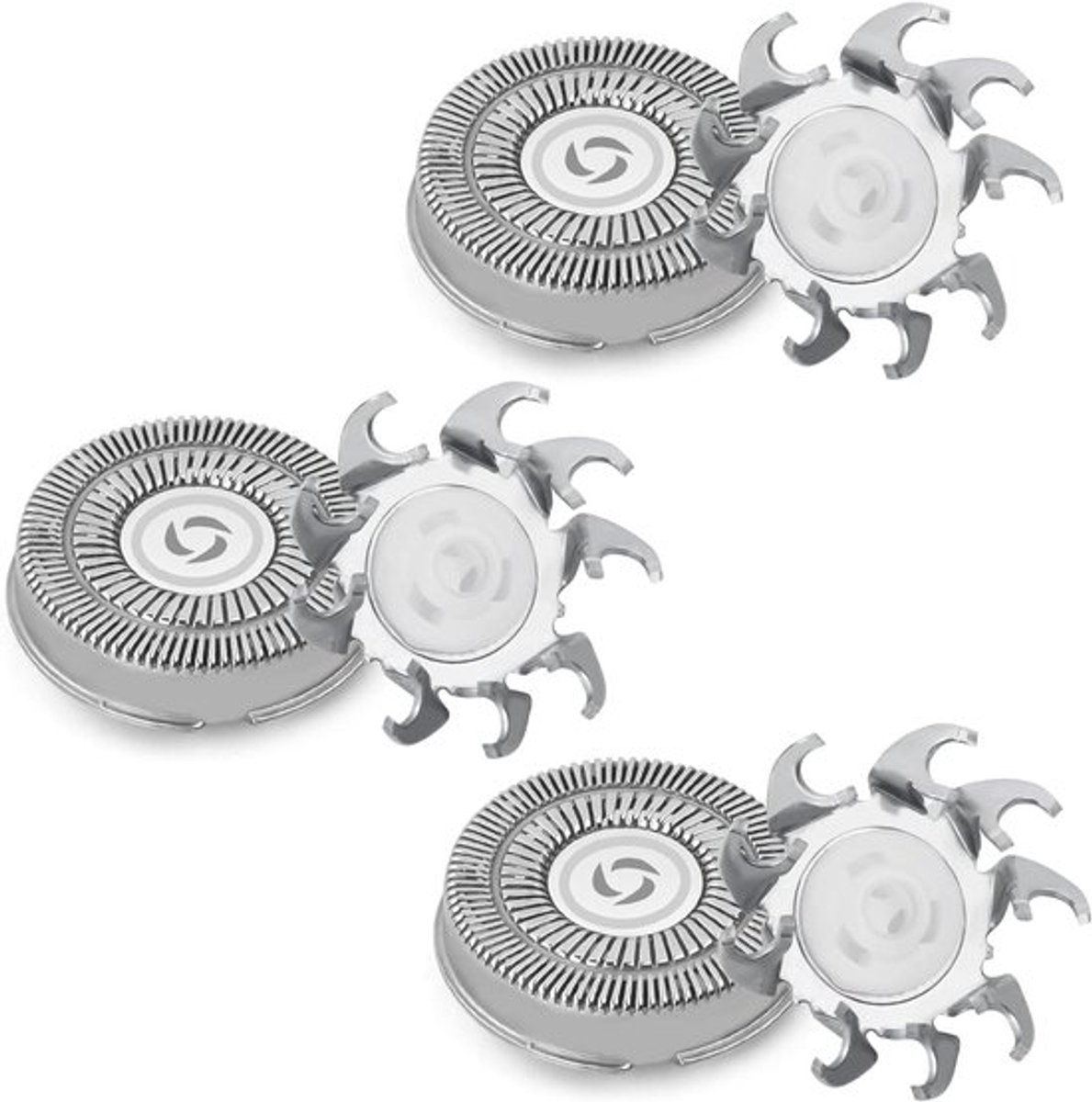 Set van 3 vervangende scheerkoppen voor Norelco Series 3000, 2000 en 1000 - Dubbele mesjes voor een gladde scheerbeurt