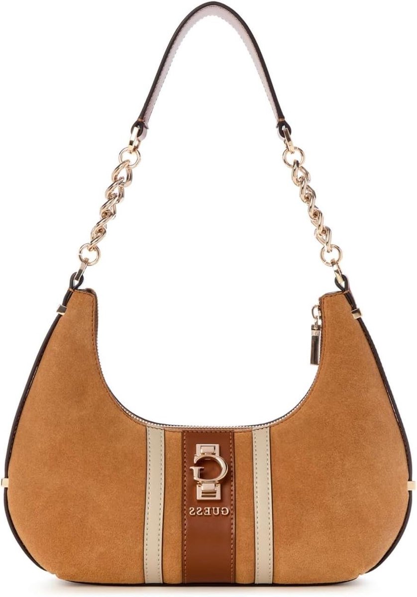 Schoudertas - Handtas Dames - Dagelijks Gebruik - Ketting Riem Detail - 23 x 5 x 20 cm - Grijs