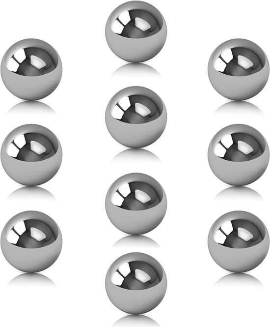 Allecta - Roestvrij stalen kogel 20 mm diameter - Set van 6 stuks met polijsteffect van Allecta — afbeelding 4