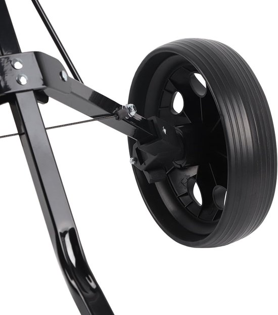 Golftrolley Opvouwbaar - Golfkar Lichtgewicht - Golfen Ondersteunen - Afneembare Wielen - 86 x 24 x 23 cm - Zwart — afbeelding 5