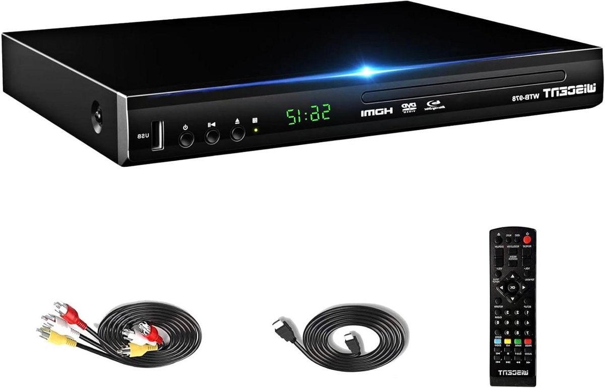 Blu-Ray Speler - DVD Speler - Films Kijken - Full HD 1080p - Compact Formaat - Zwart