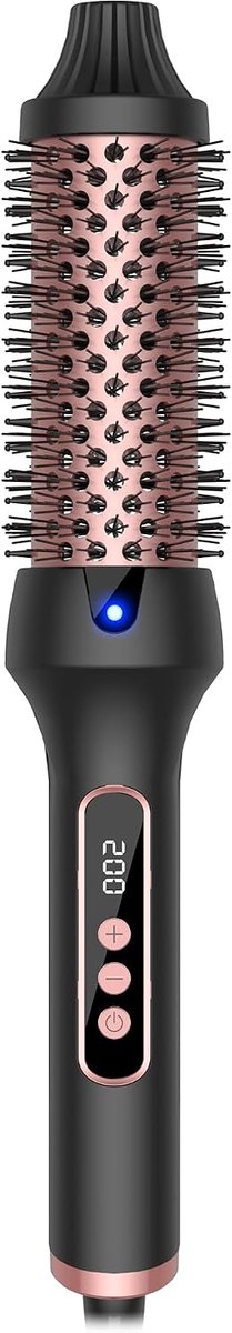 Thermische borstel 38MM, 120-200°C, LCD-scherm & ionische verwarmende stylingborstel, dubbele PTC, verwarmende kam, stijltangborstel – krultang voor haar, stijltang voor haar, cadeau voor vrouwen.