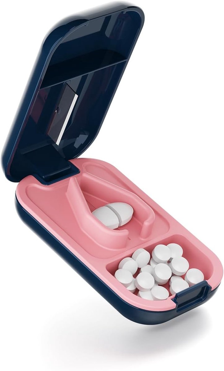 Tabletdivider voor kleine tablets en grote pillen - Tablet snijder, pillenscheider en pillencutter voor nauwkeurige dosering en gebruiksgemak