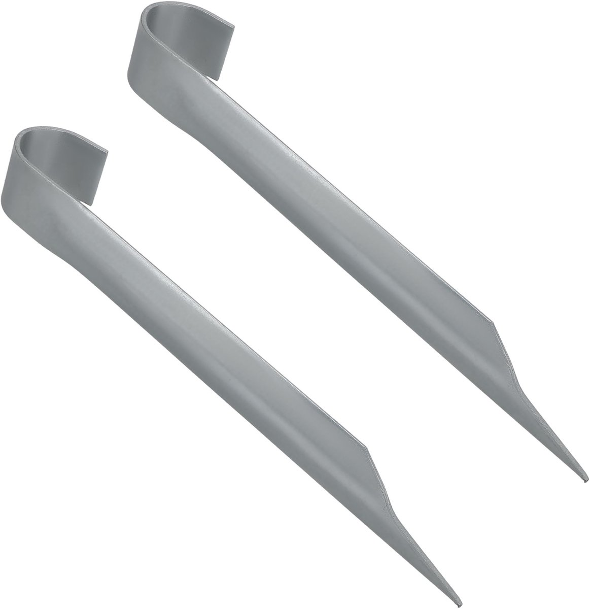 KOTARBAU® 2 Stuks - Grondankers voor Trampoline - Trampoline Ankers 350 mm - Bodemankers - Verzinkte Grondankers - Zilver