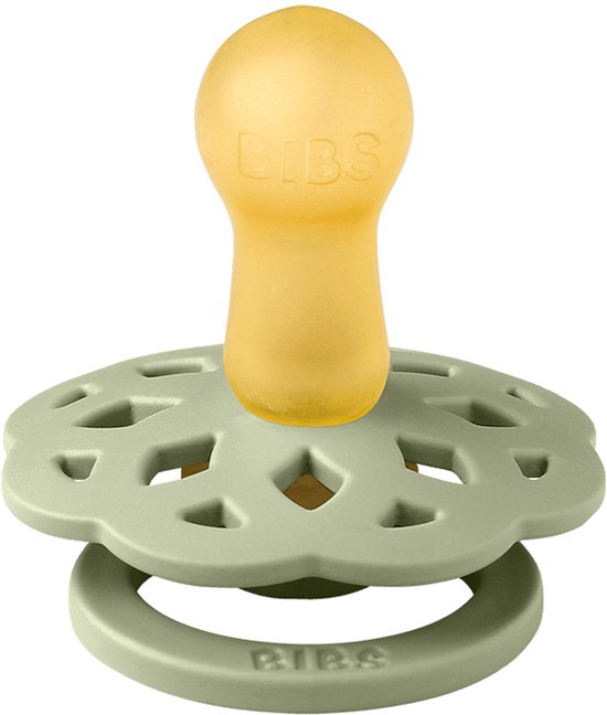 BiBS - Boheme Pacifier - Stage 1 Fopspeen - 2 stuks - Ivory / Sage van BIBS — afbeelding 3