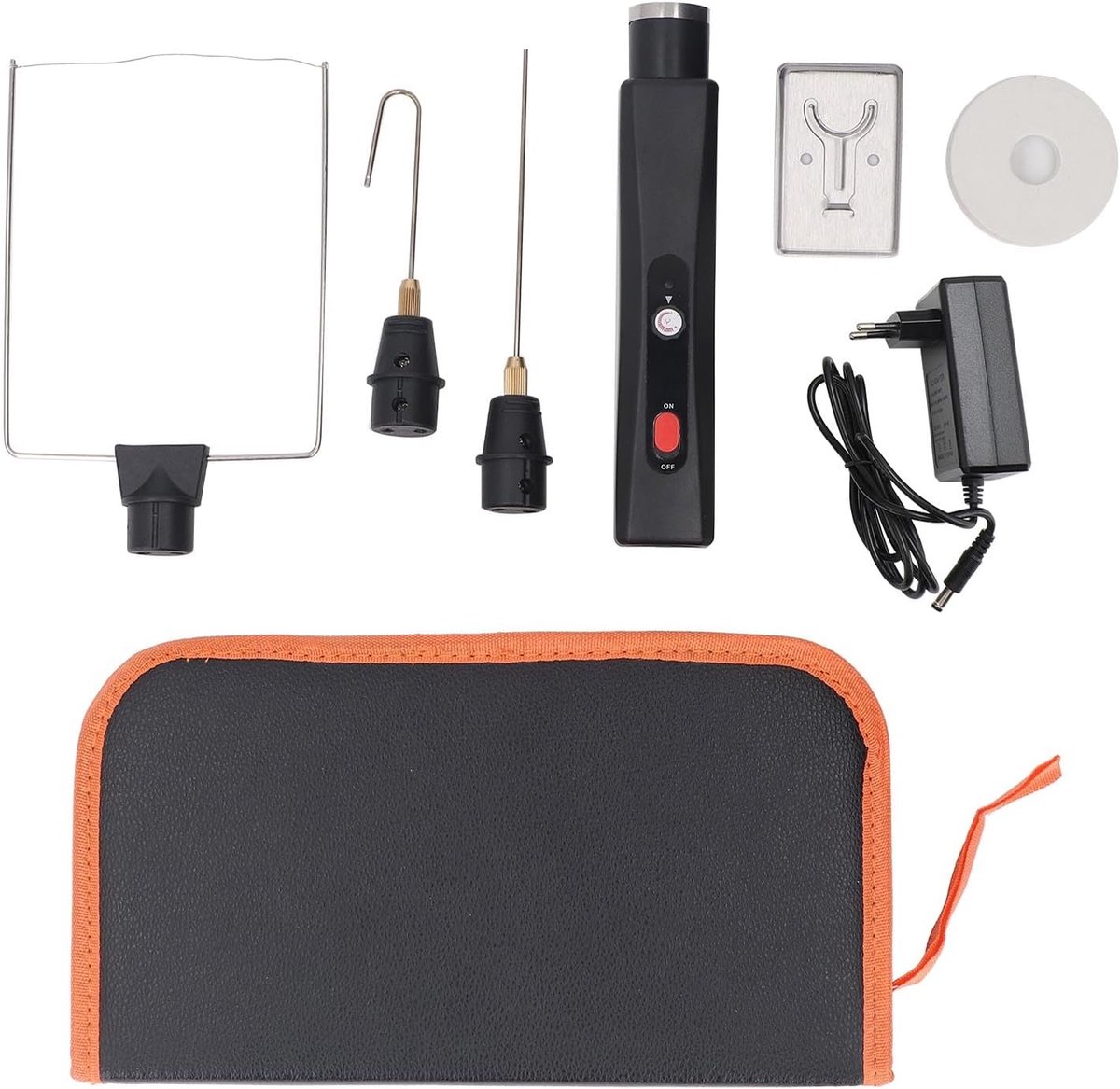 SnelShoppen - Verstelbare Temperatuur Elektrische Styrofoam Snijgereedschap met 3 in 1 Hete Draad Foam Cutter Set, 3 Snijpennen Perfect voor Foam Beel