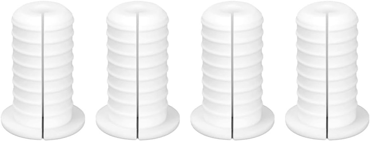 SnelShoppen - 4 Stuks 3/4 Inch Kabeldoorvoeren, Gesplitste Wanddoorvoer Grommet voor Ethernet/TV Kabels, Waterdichte Kabelbescherming, 19mm Diameter,