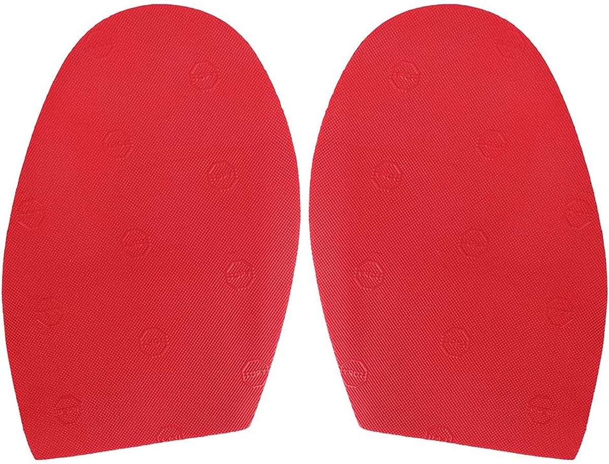 SnelShoppen - Brrnoo Antislip Rubber Zolen voor Schoenherstel, Slijtvast, 1 Paar Antislip Zool (Rood) voor Veiligheid en Comfort
