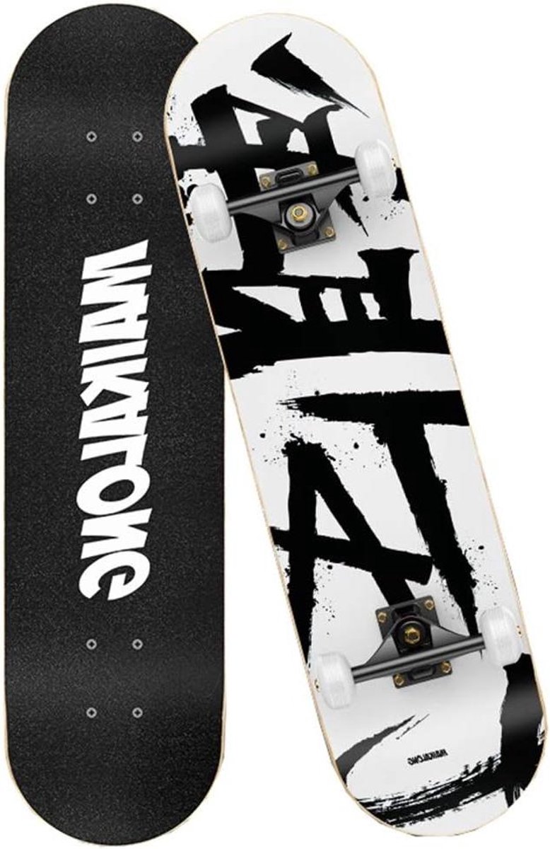 Skateboard Dek Compleet Board Straat Tricks 7 Laags Esdoorn 31×8 Inch Design #1