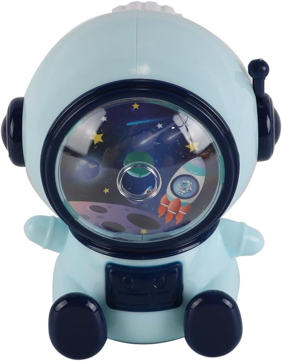 SnelShoppen - Astronaut Cartoon Handmatige Verstelbare Potloden Slijper voor Kantoor, Klaslokaal en Thuis - Ruimtevaart Slijper - Duurzaam ABS Kunstst