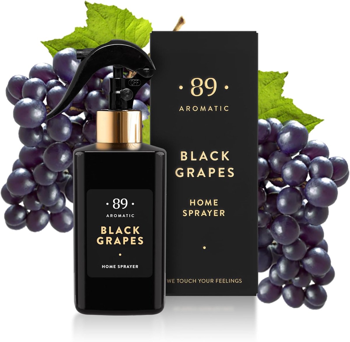 SnelShoppen - Aromatische Room Spray 300 ml - Ripe Black Grapes Geur, Luchtverfrisser voor Woonkamer, Slaapkamer en Badkamer, Neutraliseert Geuren, Ve