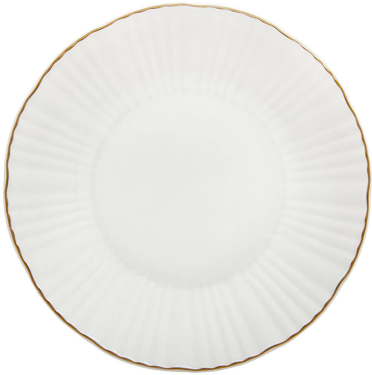 Lot de 6 assiettes creuse Daphné ronde D.20,5cm blanc