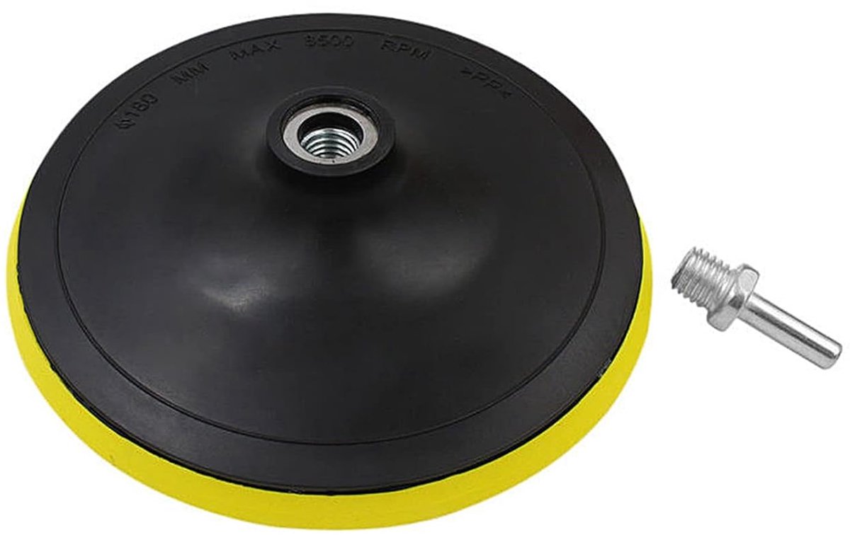 SnelShoppen - 10-delige Auto Polijst Pads met Boor A 3'' - Spons Wax Pads voor Polijsten en Waxen (15.2cm/6inch)