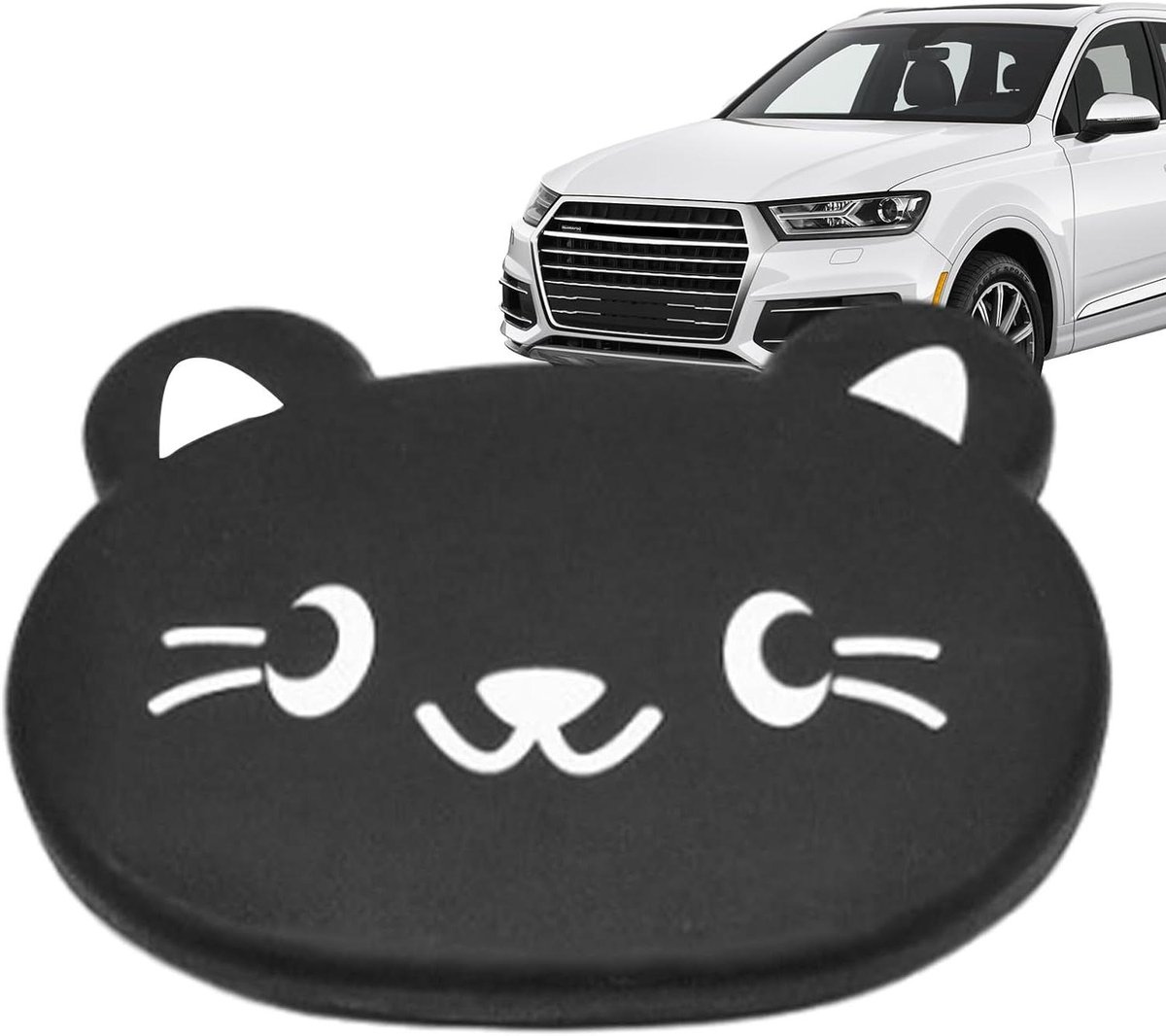 Opvouwbare Autotafel - Dienblad Auto - Eten Onderweg - Met Dierontwerp - 23.5x19 cm - Zwarte Kat