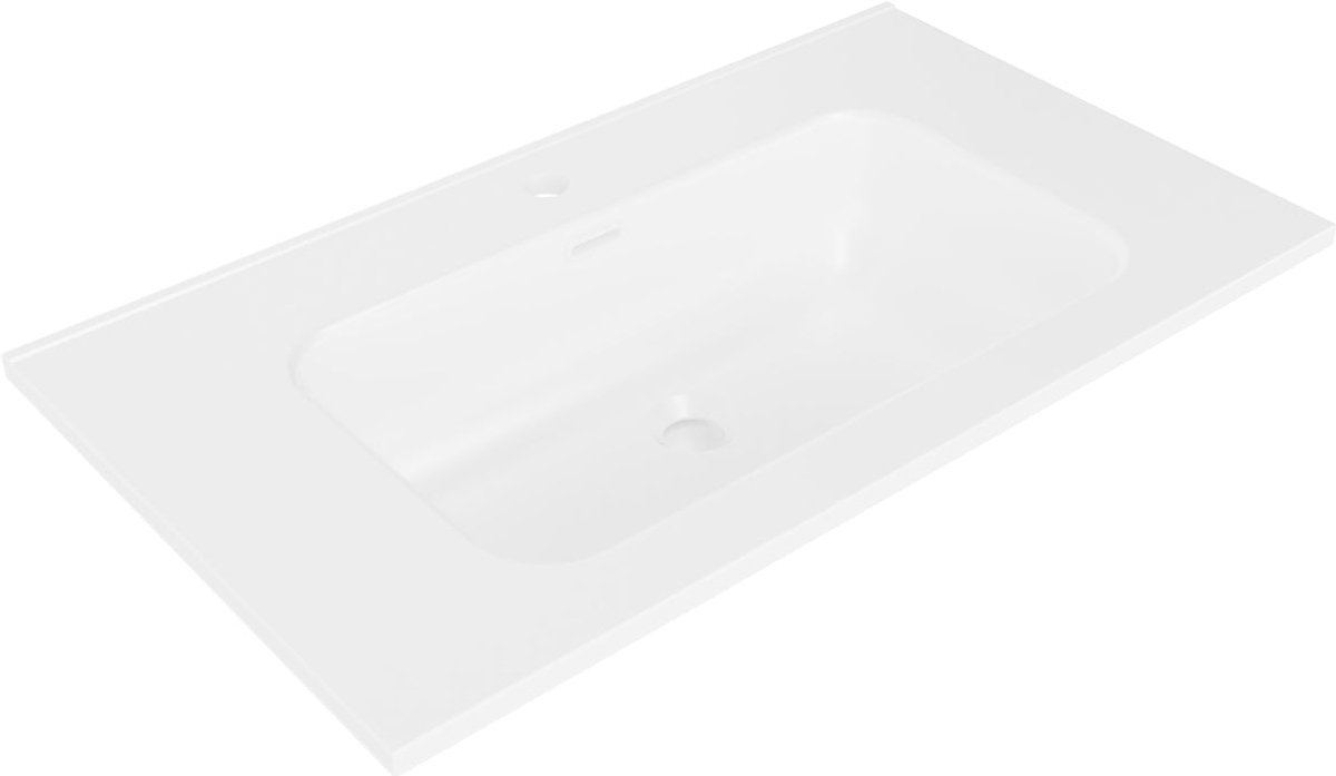 Wiesbaden Bajo Wastafel 100 x 46 x 1,8 cm Keramiek - Mat Wit