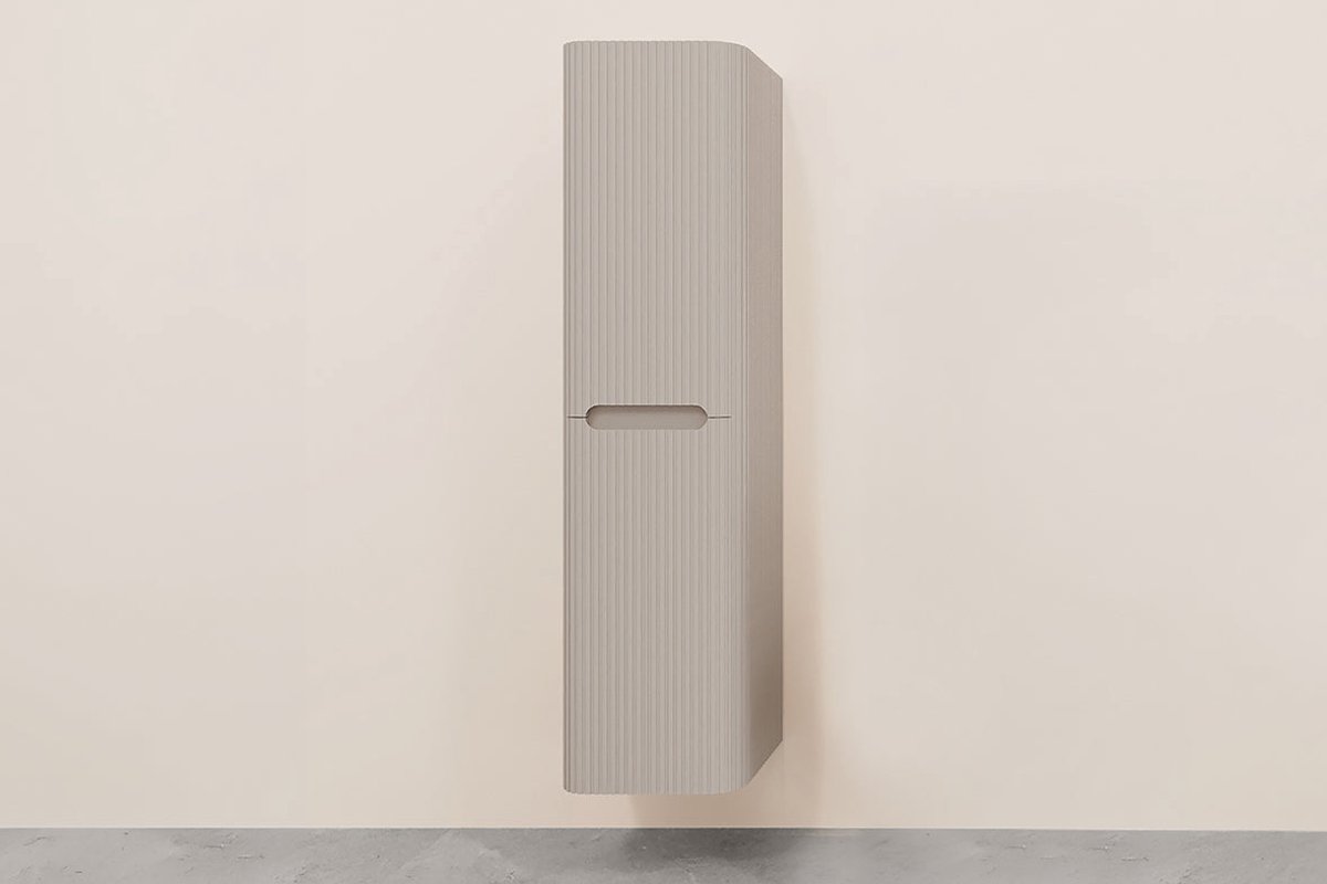 Wiesbaden Sulora Kolomkast Geribbeld 160 x 40 x 35 cm - Mat Beige
