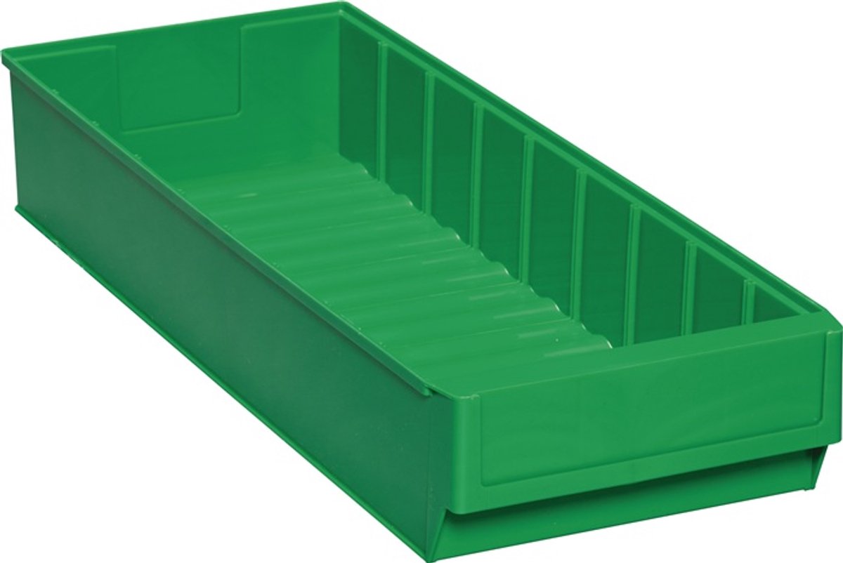 Regalkast L500xB183xH81mm groen PP TECWERK