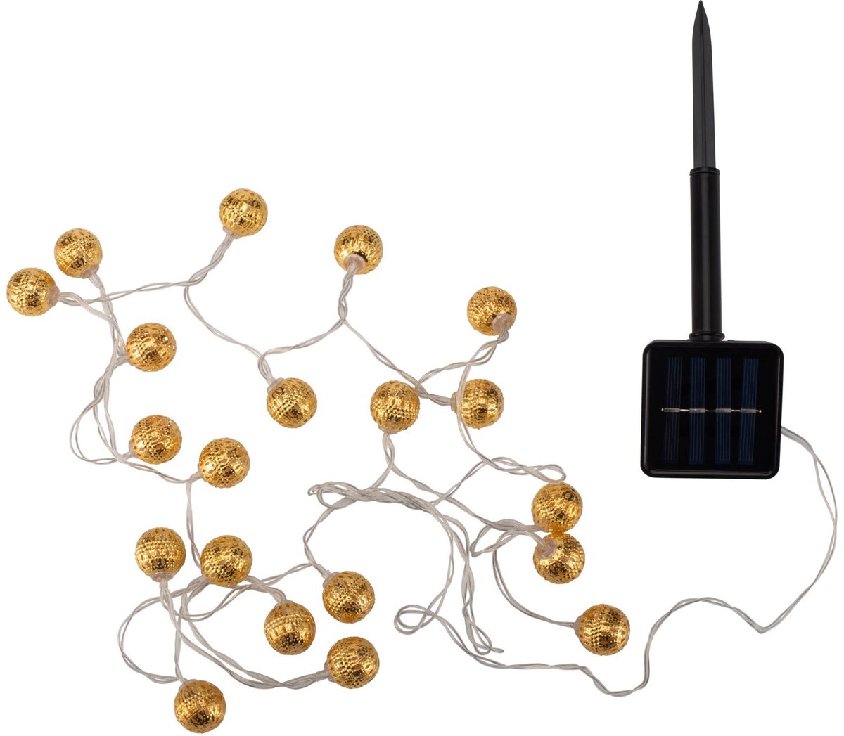 Lichtketting Solar Glamour IP44 2,8m 3000K 5,5lm Goud