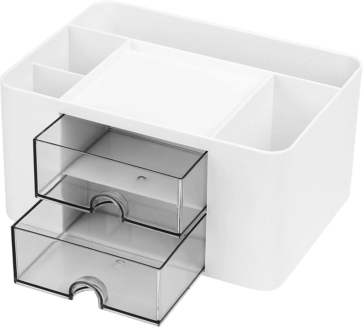 Multifunctionele Bureau Organizer met 5 Compartimenten en 2 Lades - Ideaal voor Kantoorbenodigdheden, Pennen en Documenten