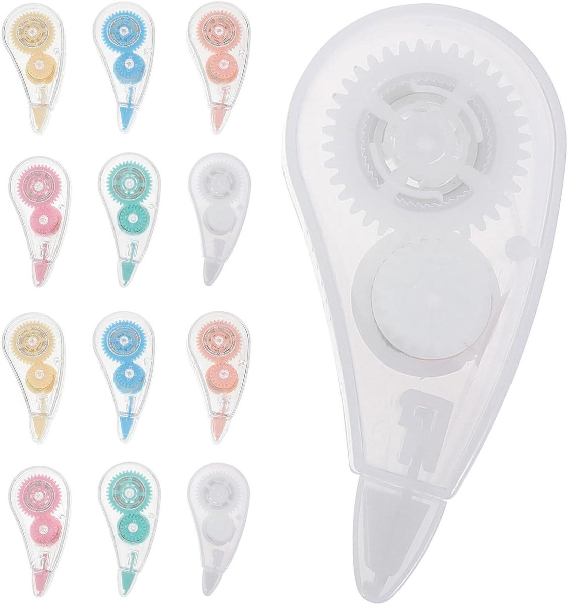 Correctietape Dispenser - Correctie Roller - Fouten Maken - Direct Bruikbaar - 20 Stuks - Diverse kleuren