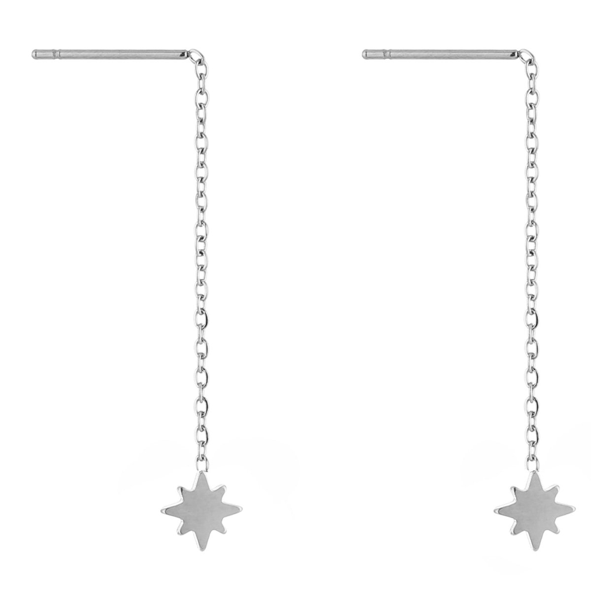 Michelle Bijou Oorbellen Ketting Morgenster zilver