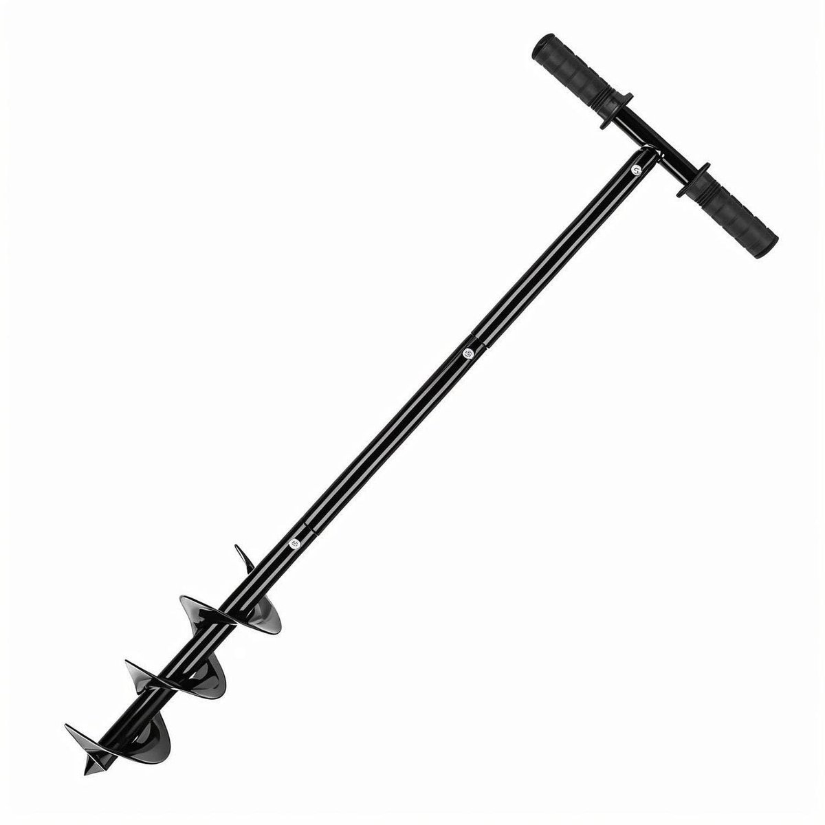 SnelShoppen - Handmatige Grondboor 60-85 cm Verstelbaar - Spiraalboor met Antislip Handgreep - Ideaal voor Tuin, Plantenbakken en Hekpalen - Diameter