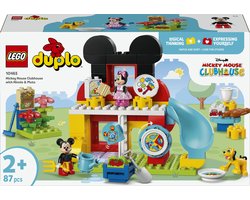 LEGO DUPLO - Maison du Club Disney Mickey Mouse avec Minnie et Pluto Kit de Construction pour Enfants - 10465