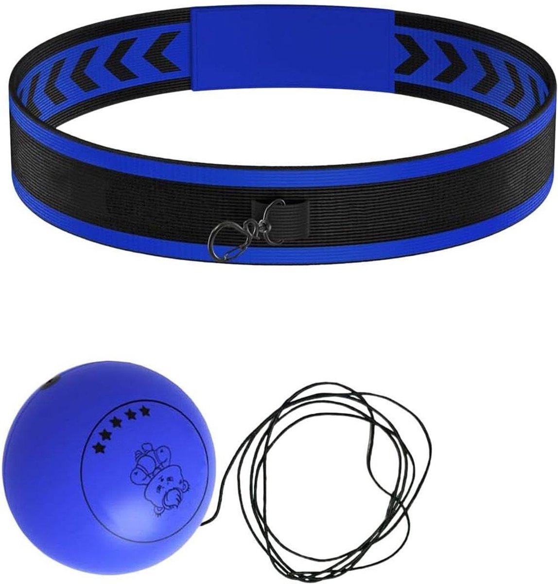 Reactiebal Trainingsset - Reflexbal Bokstraining - Verbeteren Coördinatie - Drie Verschillende Ballen - 7-9 cm Bal - Blauw