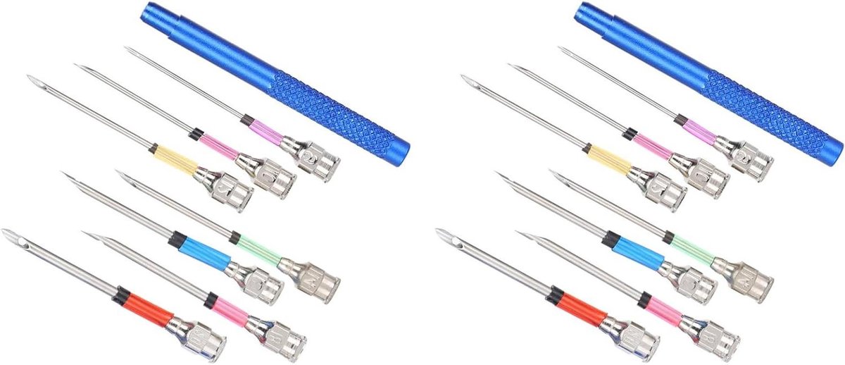 Punch Naalden Set - Borduursteken Naalden - Handwerk Creëren - 7 Verschillende Maten - 4.5 cm Naaldlengte - Niet gespecificeerd