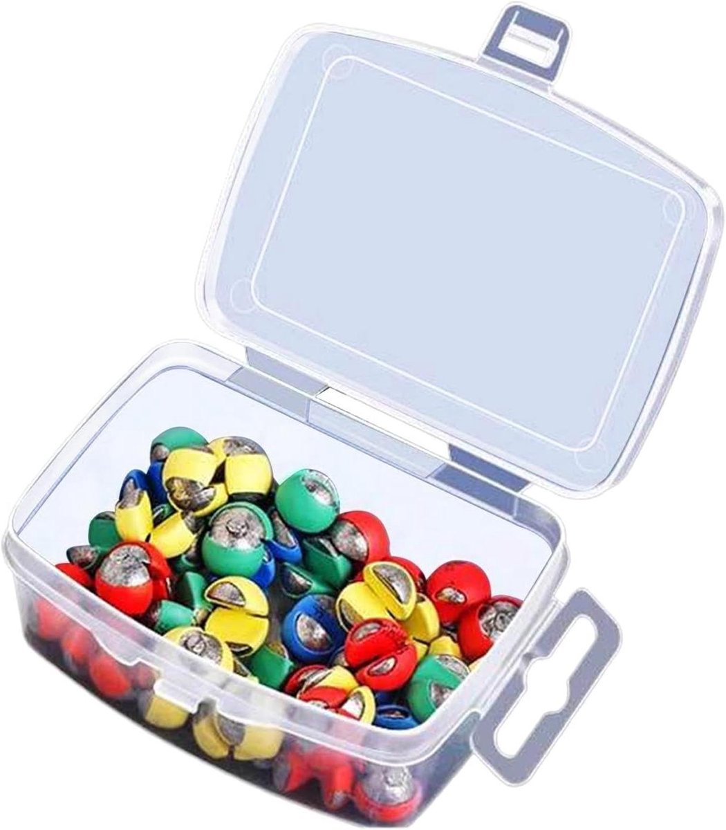 Splitlood Vislood Kit - Gewichten Set - Vissen - Antislip Ontwerp - 50 stuks - Gekleurd