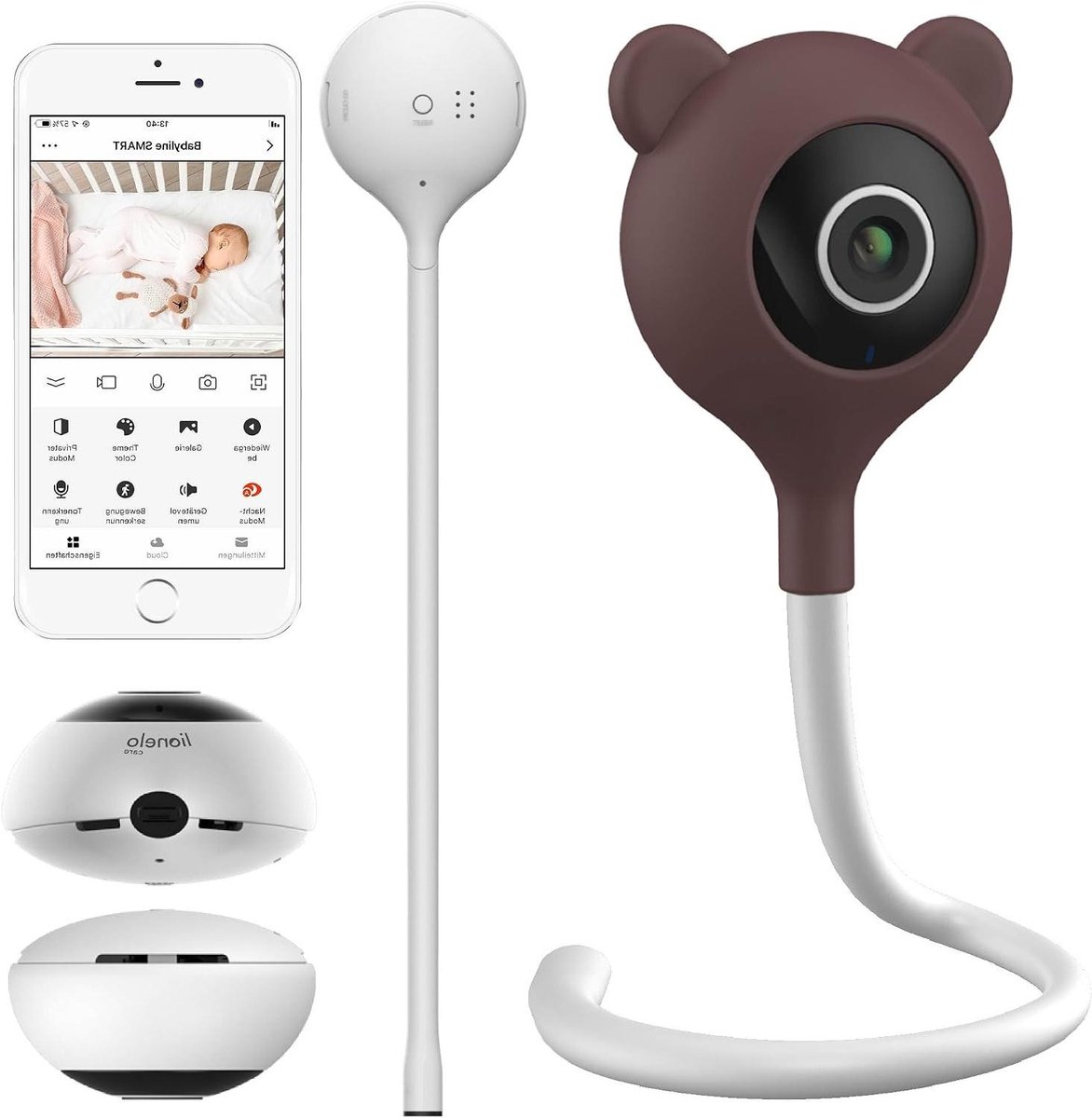 Babyfoon met Camera - Kindbewaking App - Baby in de gaten - Beweging en Geluid - 10 Meter Nachtzicht