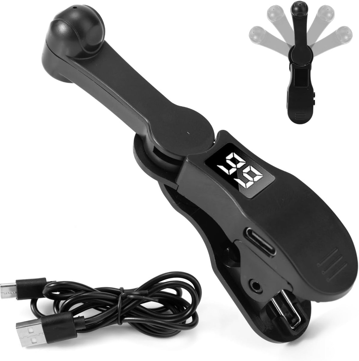 SnelShoppen - Smartphones Automatische Klikker met Antislip Clip - Universele Snelle Klik Tool voor Korte Video Livestreams en Social Media Taken (Zwa