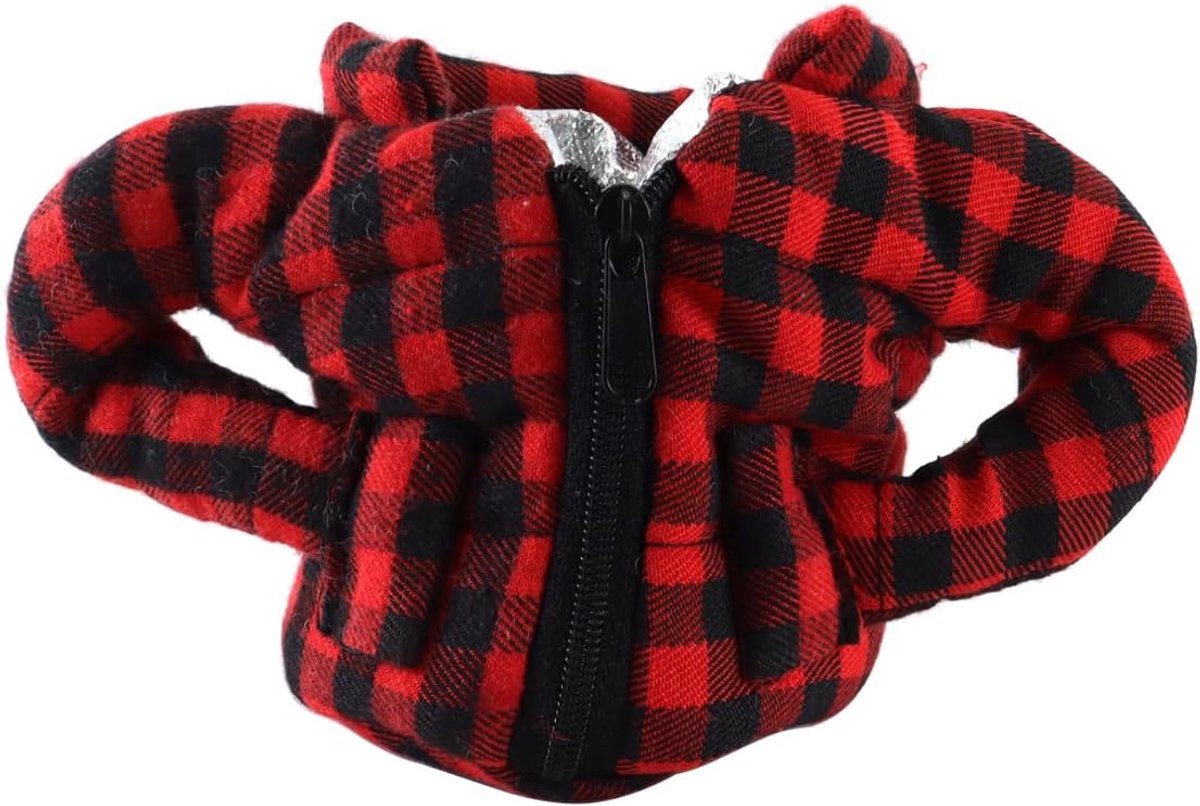 SnelShoppen - Drink Sleeve - Geïsoleerde Bierfles Cover voor 12oz Blikjes en Flessen - Rood en Zwart - Perfect voor Feest, Camping en Tuin