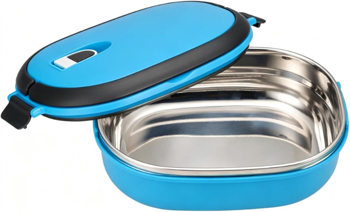 SnelShoppen - Isolerende Lunchbox 900 ml, RVS Thermos Voedselcontainer met Goede Verzegeling en Luchtgat, Ideaal voor Kantoor, School, Picknick, Buite