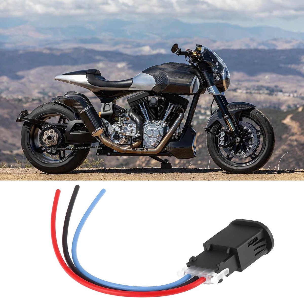 SnelShoppen - 2 Stuks Dubbele Flits Waarschuwingsschakelaar 3 Draad 12V Geschikt voor Motorfietsen Elektrische Scooters en Elektrische Motoren