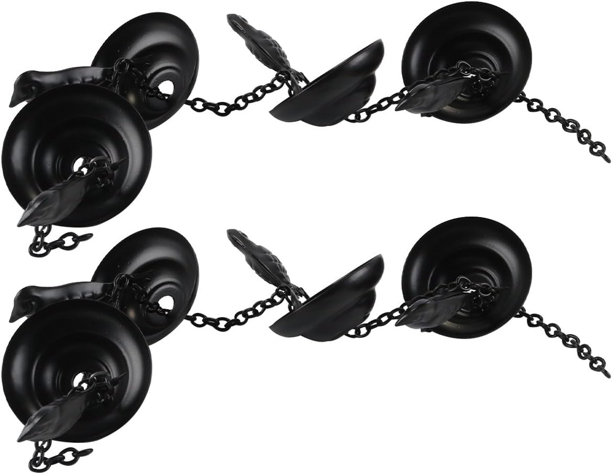 SnelShoppen - Bird Rain Chain Buiten Decoratieve Hangketen voor Dakgoten met 4 Vogels op Bekers in Donkerbrons - Tuin Decoratie voor Huiswarming en Ex