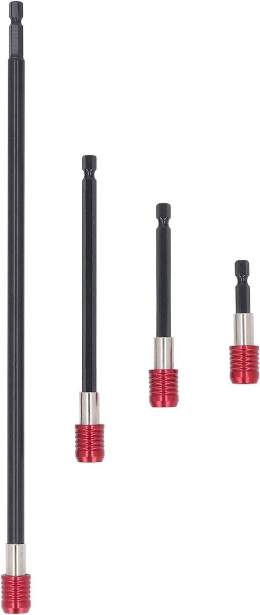 SnelShoppen - Boorbitverlenging Set 60mm 100mm 150mm 300mm Sterke Magnetische Booraccessoires voor Staal en Hout
