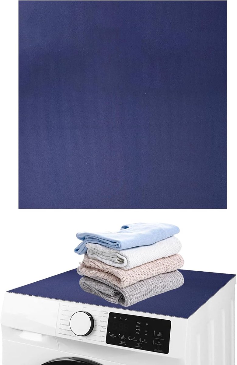 SnelShoppen - Wasmachine Pad 60 x 60 cm Universele Wasmachine Deksel Anti-slip Mat voor Wasmachine, Droger, Koelkast, Keuken, Grijs