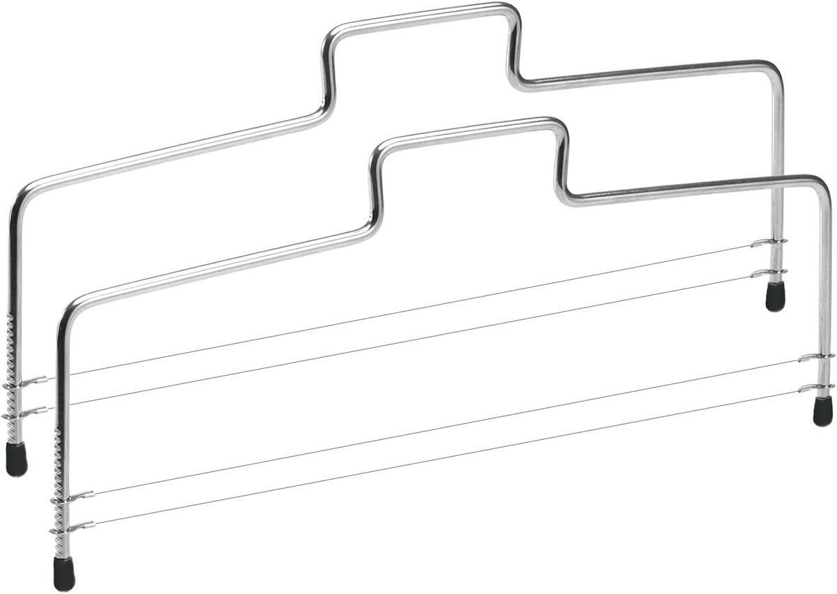 Cake cutter 32 cm - dubbelzijdige snijdraad - verstelbaar - voor gelijkmatige taartlagen - ShopVlot