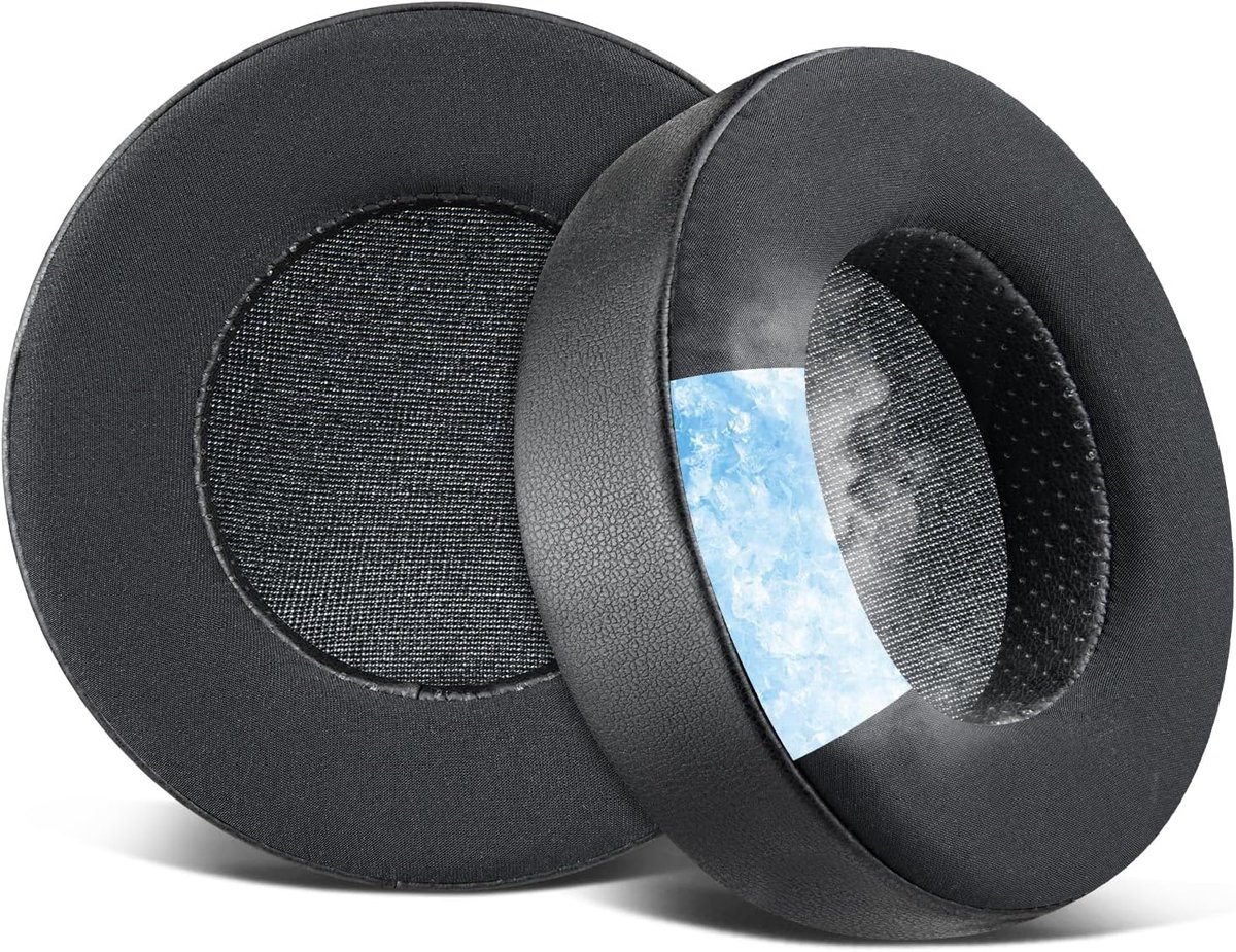 SnelShoppen - Cooling Oorkussens voor HIFIMAN SUNDARA HE560 HE500 HE400 HE300 HE350 HE6 HE5 Hoofdtelefoon - Zwart - Comfortabel en Ademend