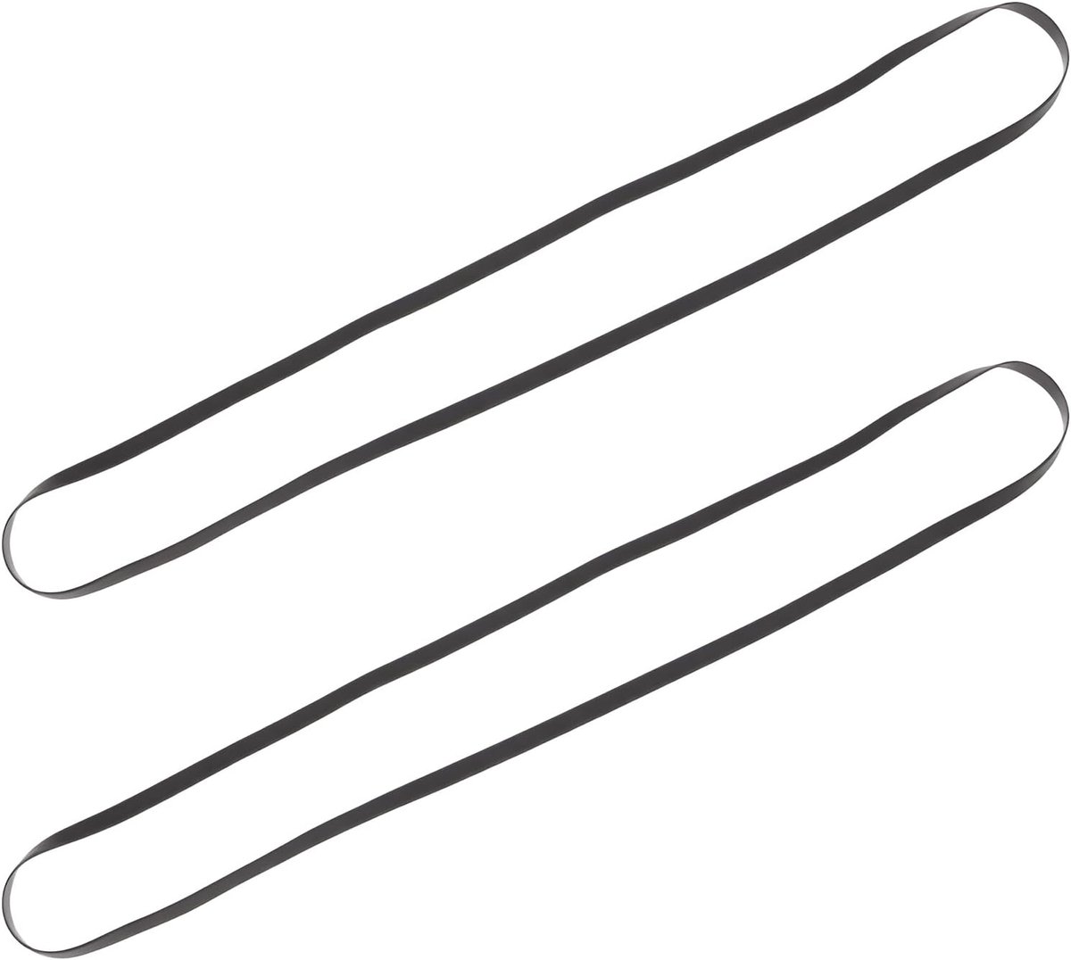 SnelShoppen - 2 Stuks Platenspeler Aandrijfsnaar 645 x 5 x 0.6 mm, Geschikt voor Rotel Platenspelers, Duurzaam Rubber, Ideale Pasvorm voor Muziekliefh