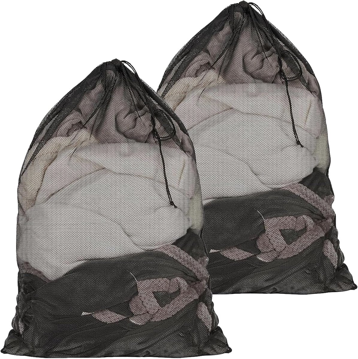 Wasnet voor beddengoed 76 x 100 cm - zwart polyester - grote capaciteit - beschermt delicate stoffen - SnelShoppen